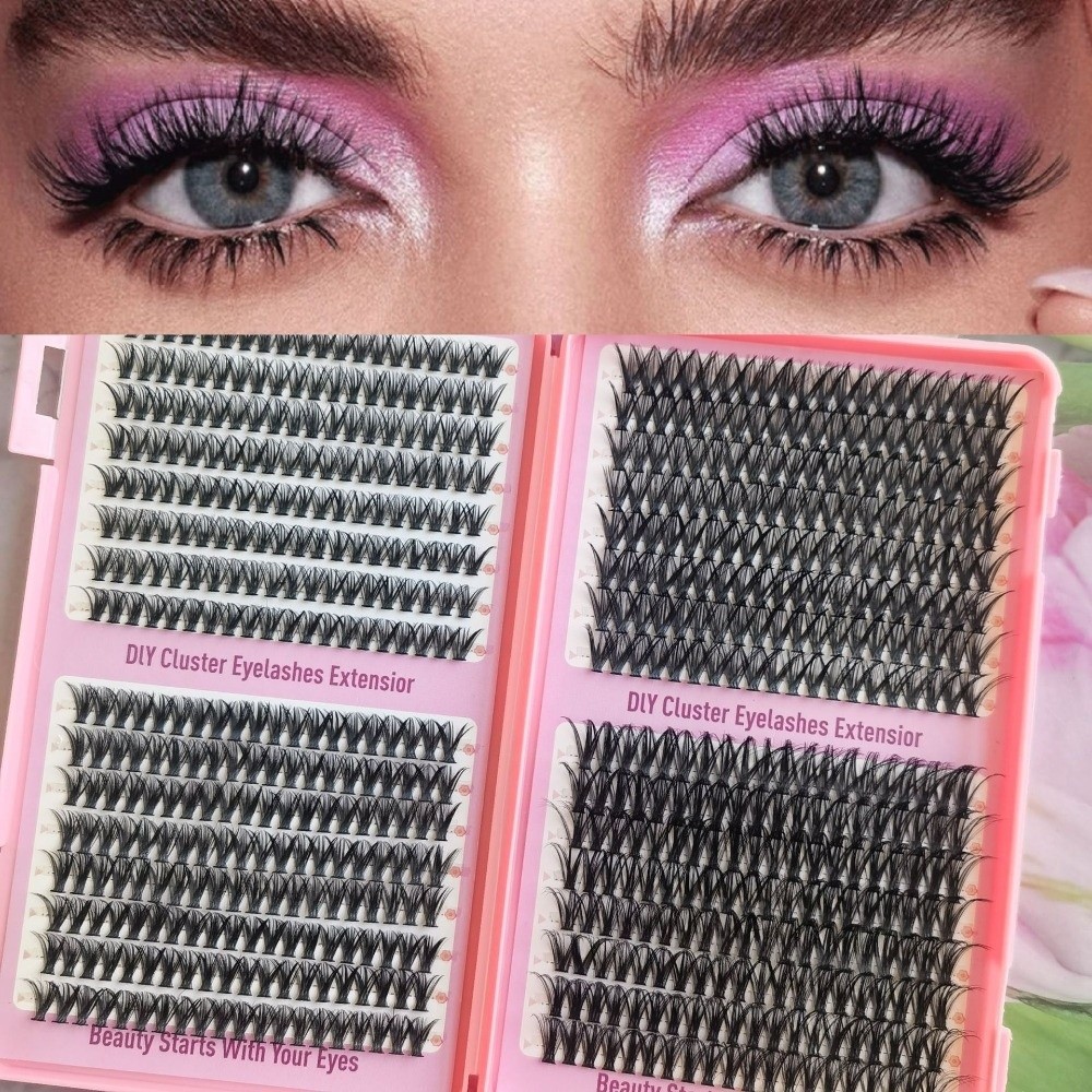 Eyelash Extension Look - Nowe, grube, długie sztuczne rzęsy, naturalny