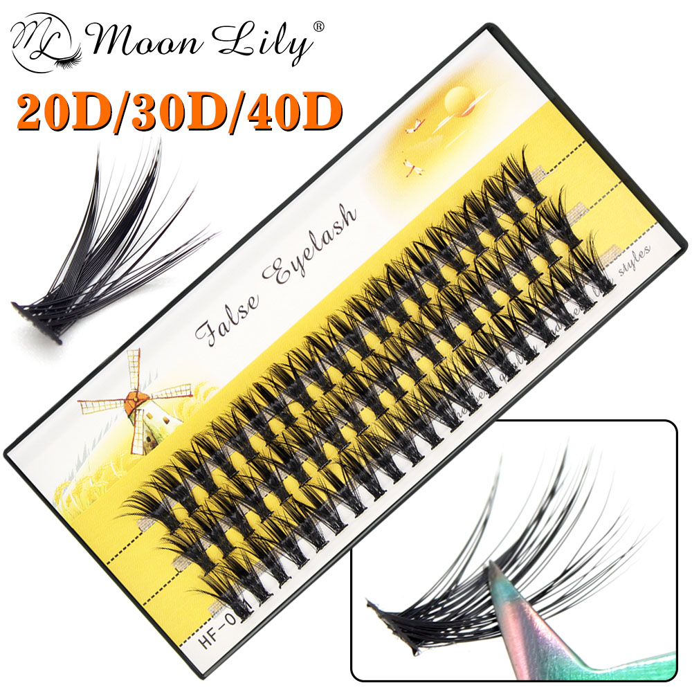 Eyelash Extension Russian - Nowy 40D klastra 60 zestawy sztuczne