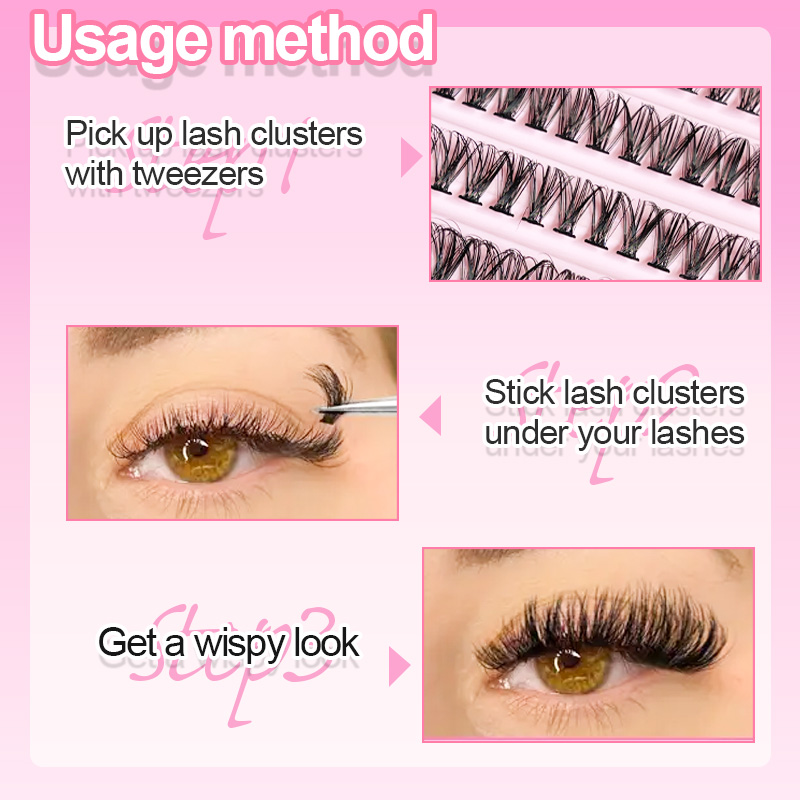 Rzęsy pojedyncze, kępki rzęs 8 – Eyelash Extension Look recenzja i cena