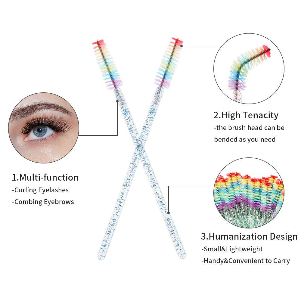 50 SZT. Tęczowe Kryształowe Pę – Eyelash Extension Look recenzja i cena