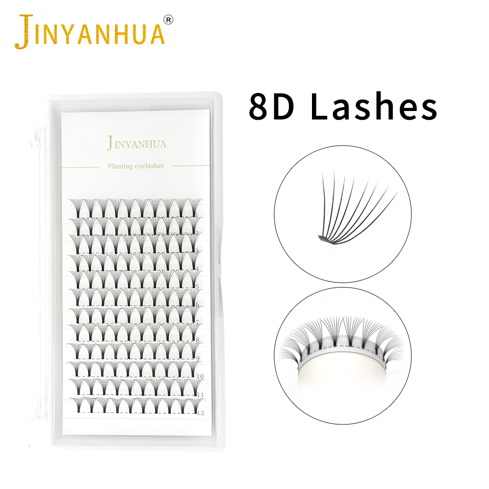 JINYANHUA 8D Fans Eyelash Exte – Eyelash Extension Human Hair recenzja i cena